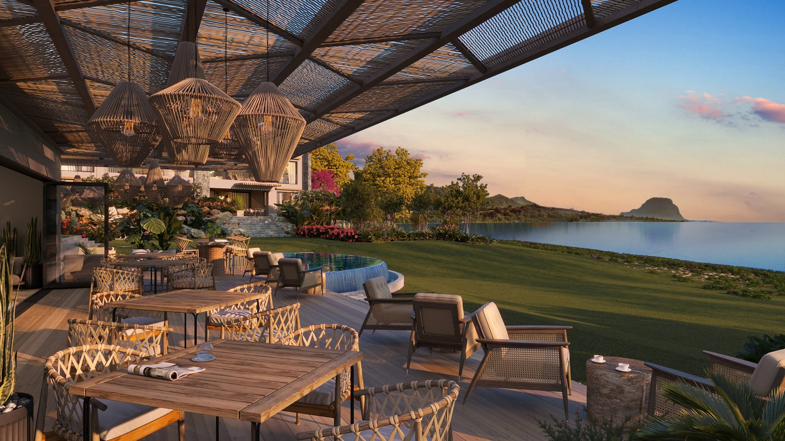 INFINITY Club House View Showing Le Morne V2 (2)